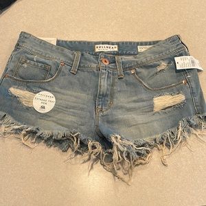 Bullhead Denim size 11 fray hem short nwt